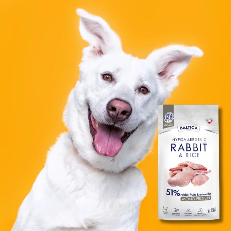 Baltica Rabbit & Rice 3kg Hipoalergiczna karma dla psa z królika M