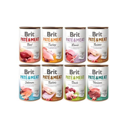 Brit Pate & Meat Mix smaków 16×400g Mokra karma dla psa bez kurczaka