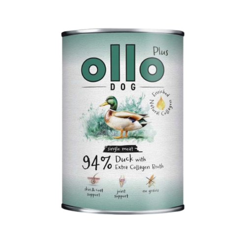 Ollo Plus Kaczka 400g Hipoalergiczna mokra karma dla psa z kolagenem