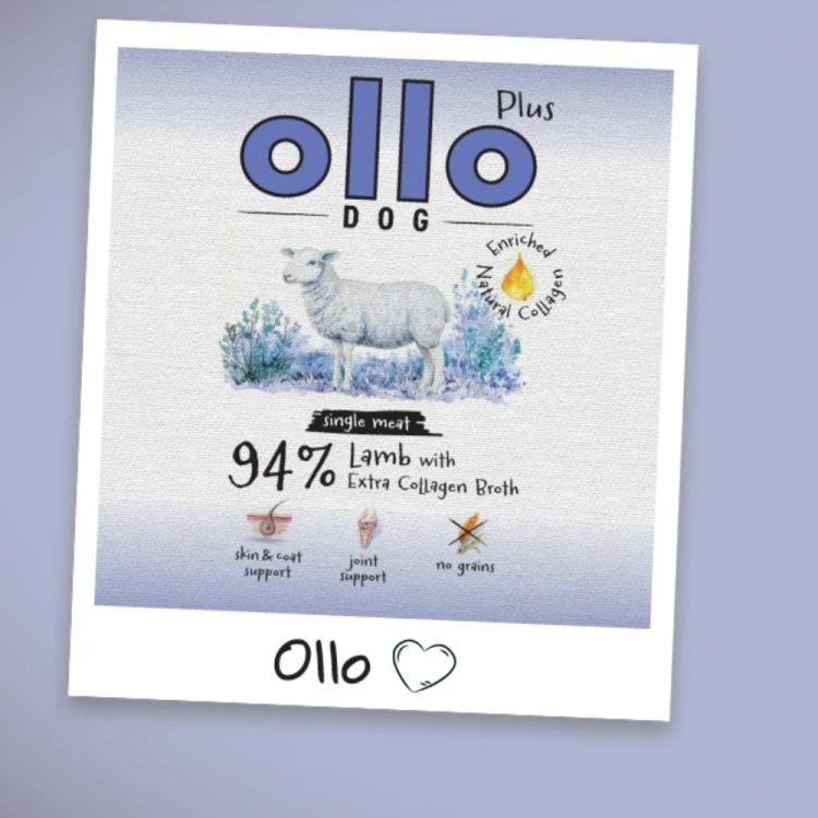 Ollo Plus Jagnięcina 6x400g Hipoalergiczna mokra karma dla psa z kolagenem