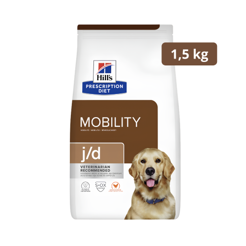 Hill's PD j/d Mobility Canine Sucha karma weterynaryjna na stawy dla psa  1,5 kg