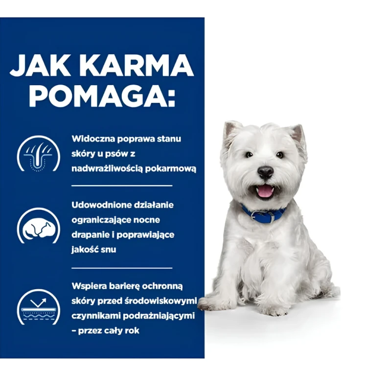 Hill's PD Derm Complete Mini Sucha karma weterynaryjna dla psa 1 kg