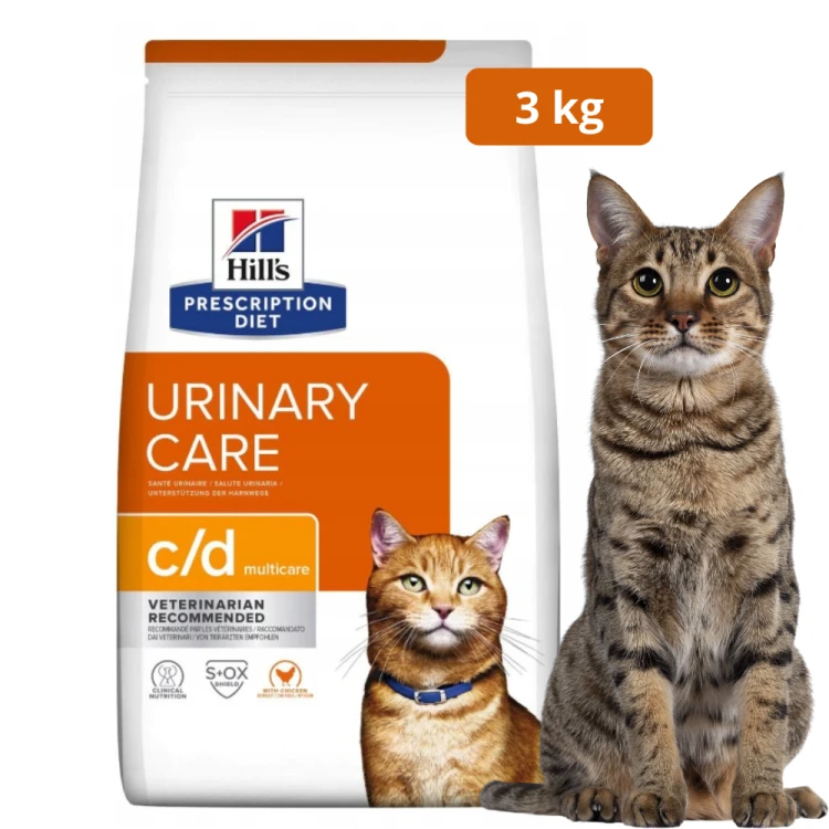 Hill's PD c/d Urinary Care Multicare sucha karma dla kota z kurczakiem 3kg