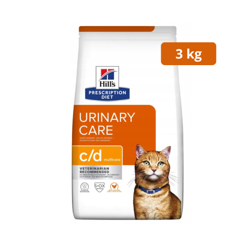 Hill's PD c/d Urinary Care Multicare sucha karma dla kota z kurczakiem 3kg