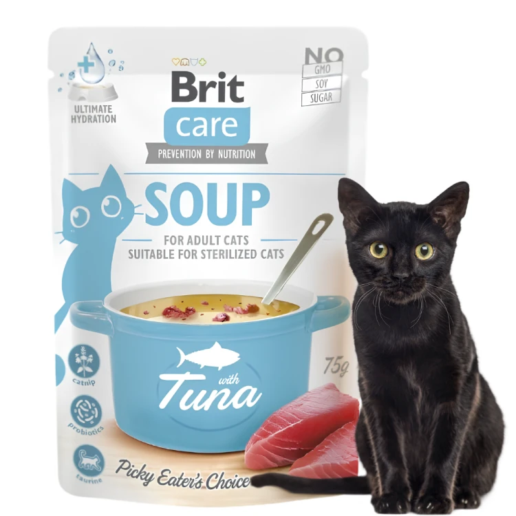Brit Care Zupa z Tuńczykiem 75g  Karma mokra dla kota