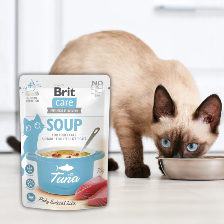 Brit Care Zupa z Tuńczykiem 75g  Karma mokra dla kota