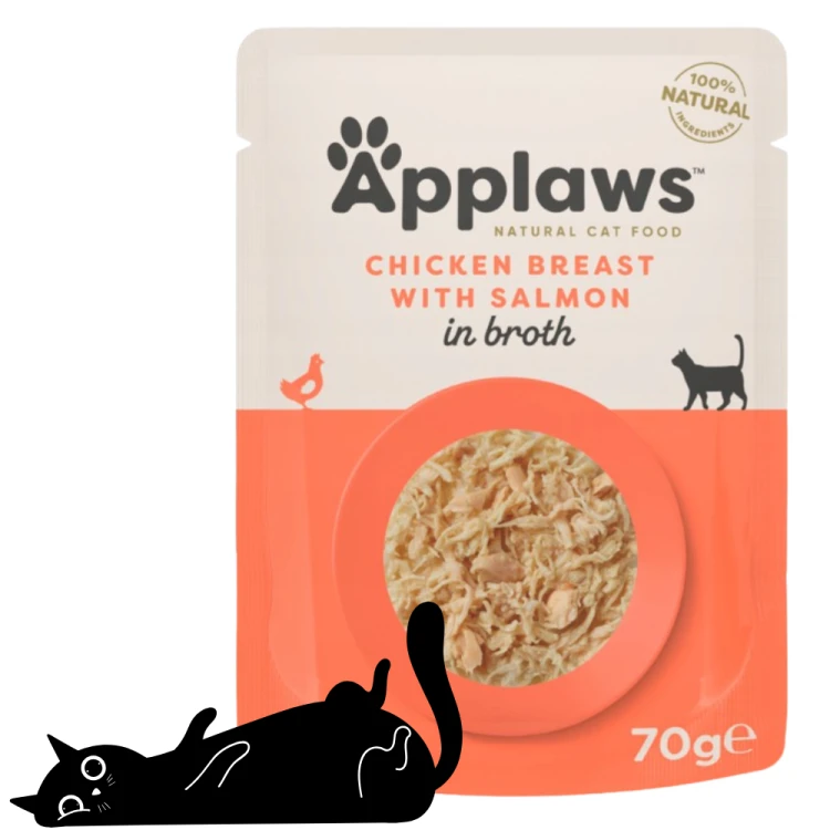 Applaws Cat Kurczak z łososiem w bulionie 70g Mokra karma dla kota