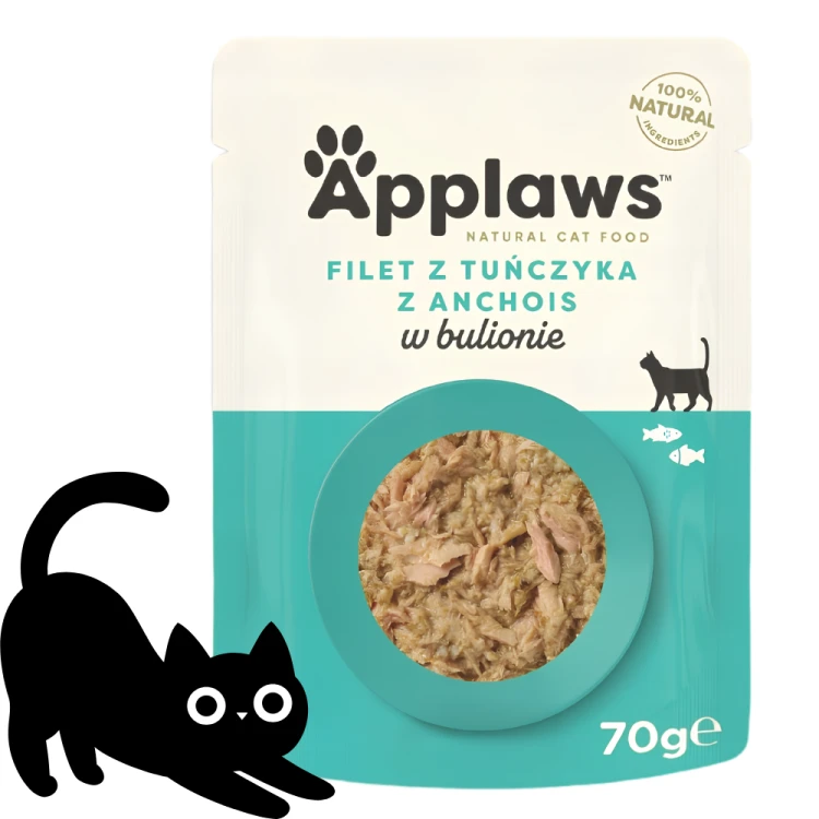 Applaws Cat Filet z Tuńczyka i anchois w bulionie 70g Mokra karma dla kota