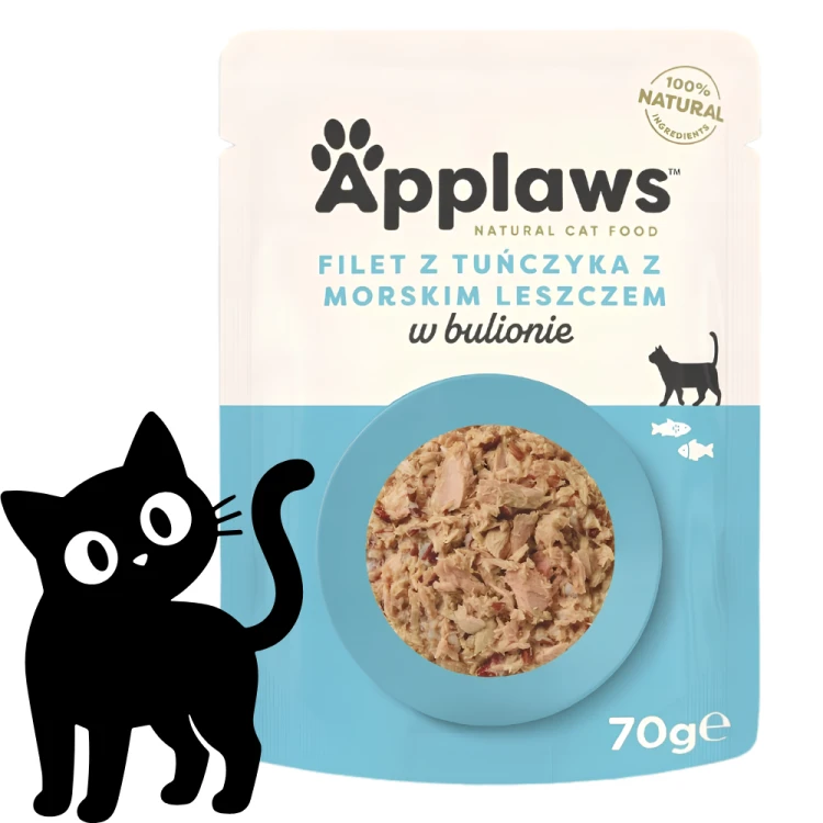 Applaws Cat Filet z Tuńczyka z leszczem w bulionie 70g Mokra karma dla kota