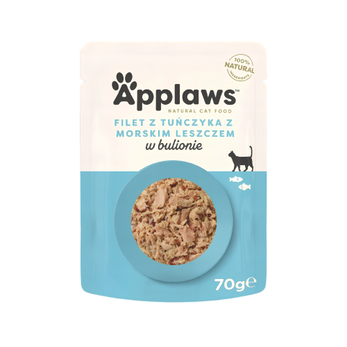 Applaws Cat Filet z Tuńczyka z leszczem w bulionie 70g Mokra karma dla kota