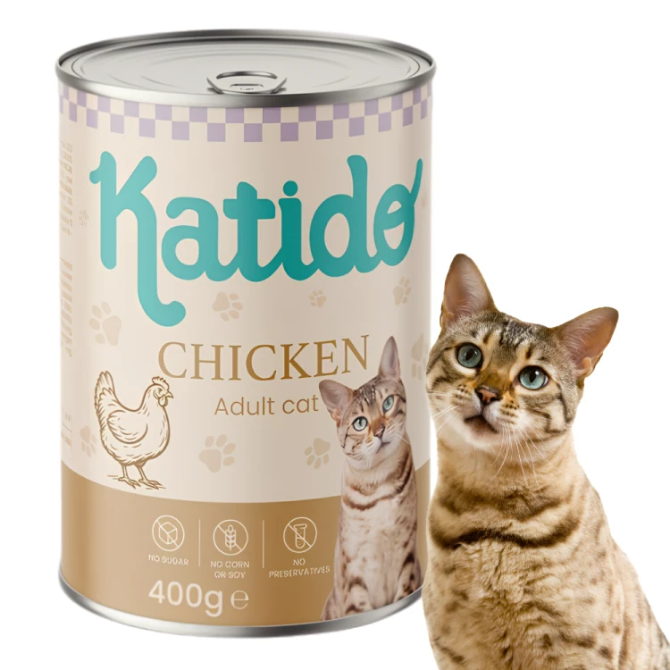 Katido Mokra karma dla kota Kurczak 400g puszka