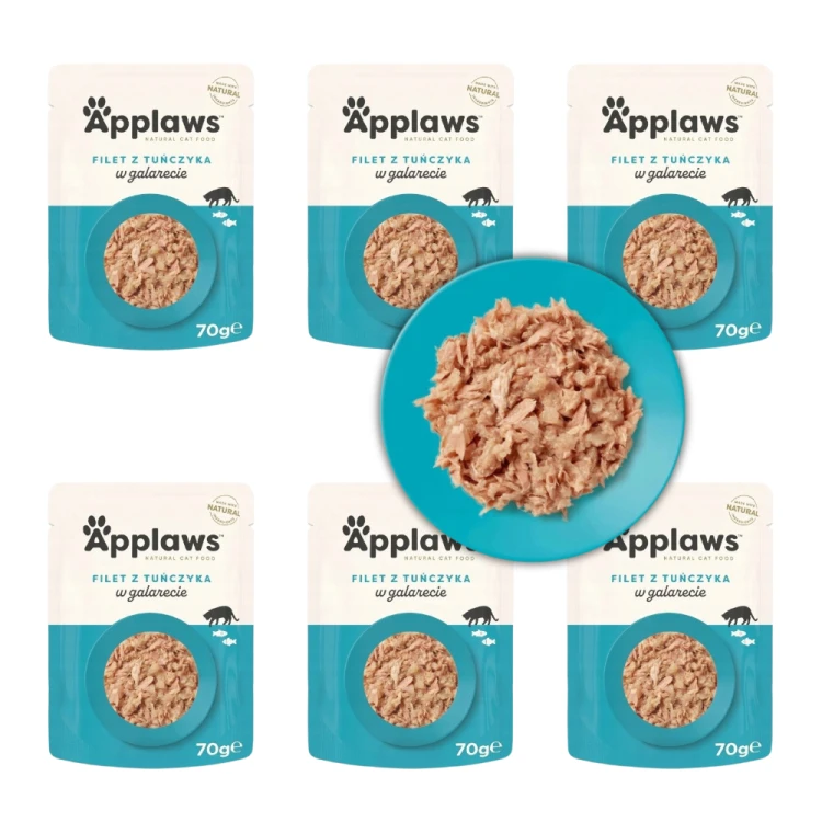 Applaws Cat Filet z Tuńczyk w galaretce mokra karma dla kota 6x70g