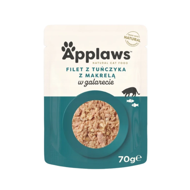 Applaws Cat Tuńczyk z makrelą w galaretce mokra karma dla kota 6x70g