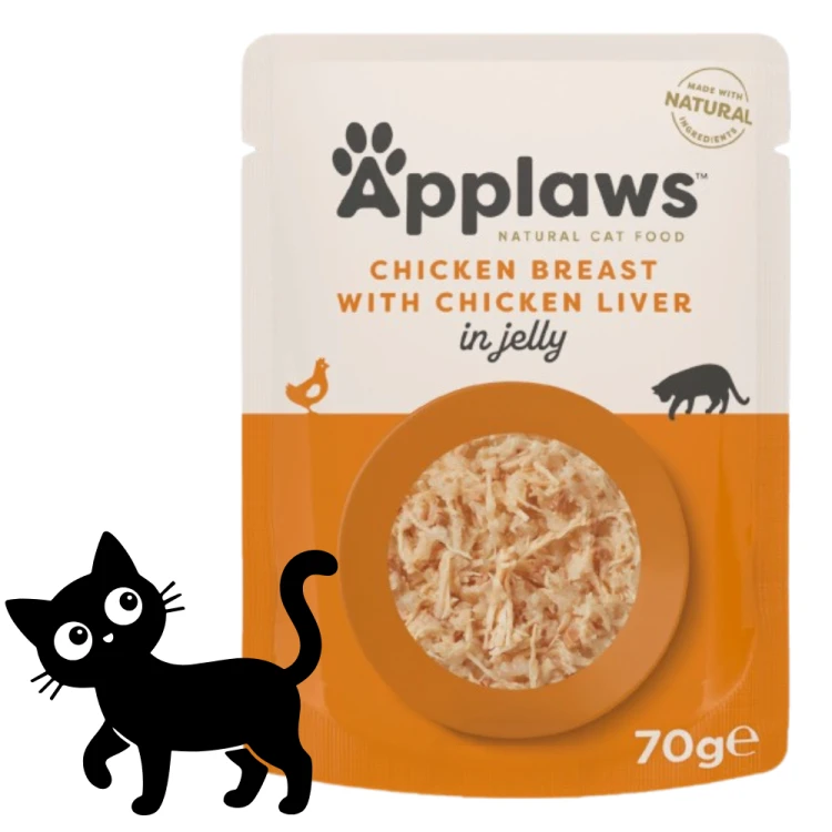 Applaws Cat kurczak z wątróbką w galaretce mokra karma dla kota 6x70g
