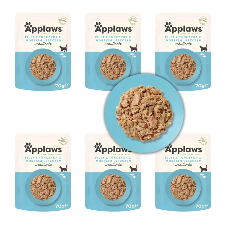 Applaws Cat tuńczyk z leszczem w bulionie mokra karma dla kota 6x70g