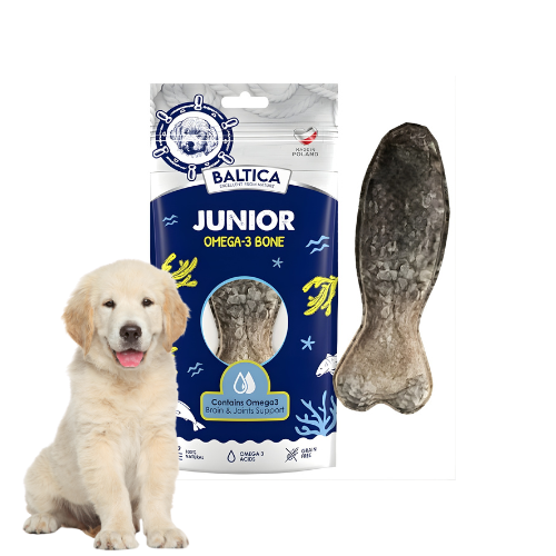 Baltica Kość Junior Omega-3 Gryzak dla młodych psów 1szt