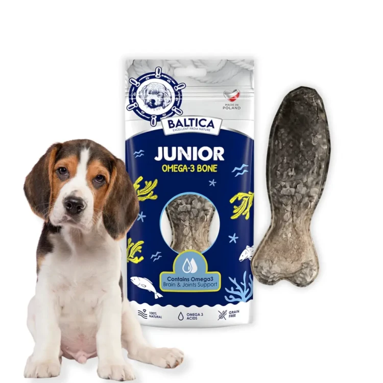 Baltica Kość Junior Omega-3 Gryzak dla młodych psów 1szt