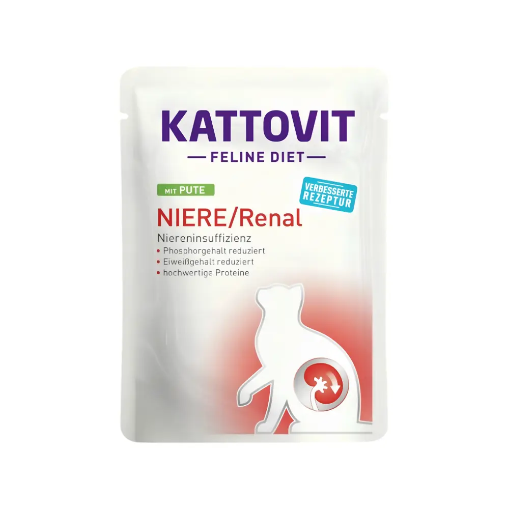 Kattovit Renal Indyk 85g Mokra karma weterynaryjna na nerki dla kota