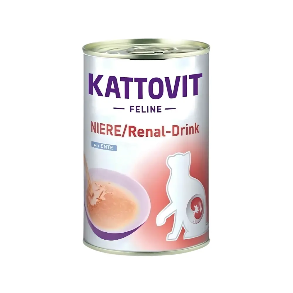 Kattovit Drink Renal Kaczka 135ml – Specjalistyczny napój nerkowy dla kota