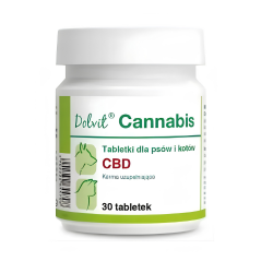 Dolvit Cannabis 30 tabl. CBD na uspokojenie dla psa i kota Dolfos