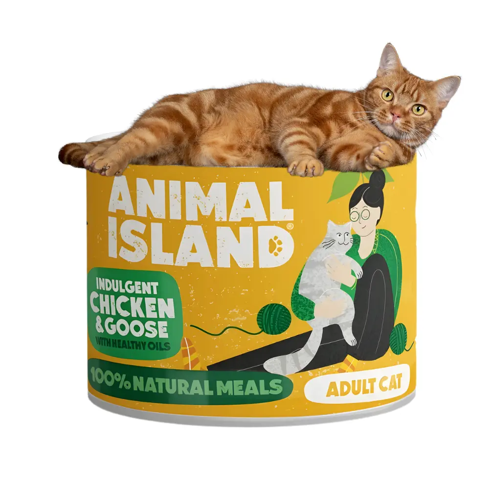 Animal Island Kurczak i Gęś 200g to pełnowartościowa karma dla kota