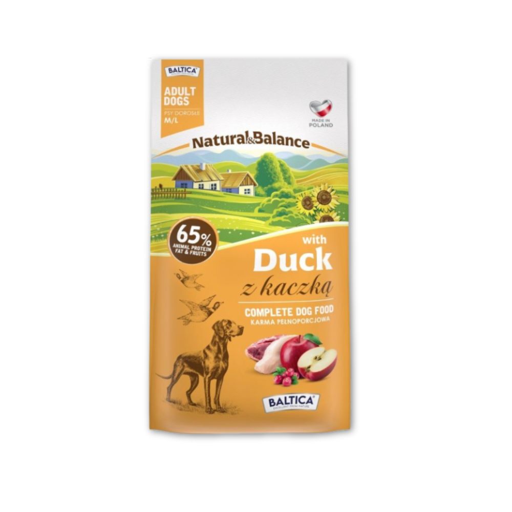 Karma sucha dla ras średnich i dużych Kaczka 3kg - Baltica Natural & Balance