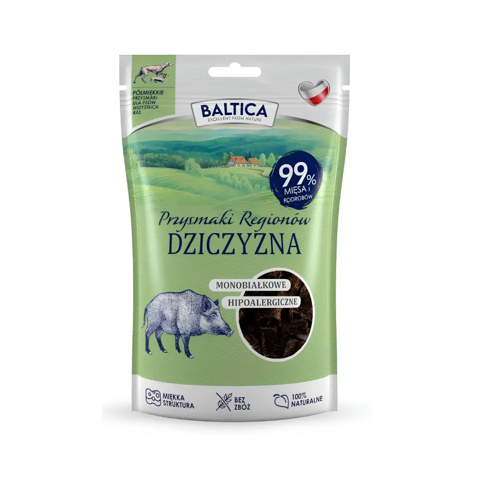 Baltica smaczki dla psa dziczyzna 80g