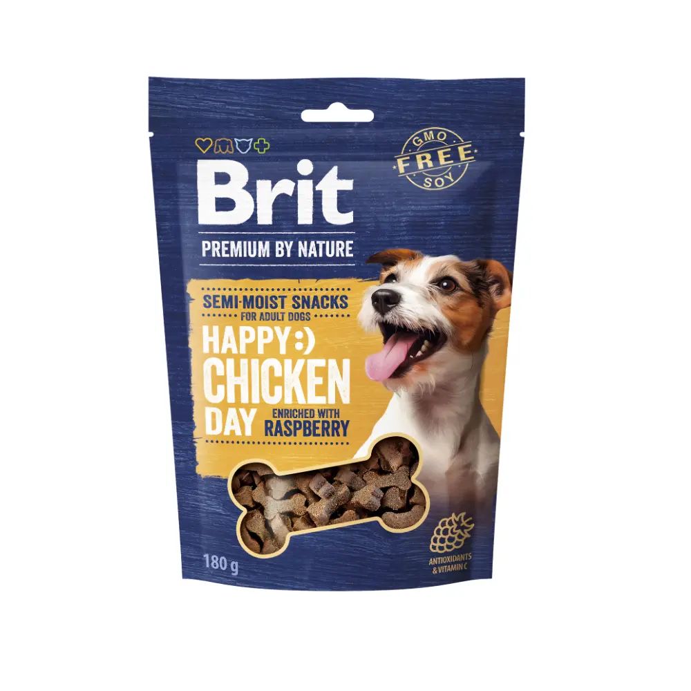 Brit Premium Chicken Raspberry 180g – Przysmaki dla psa