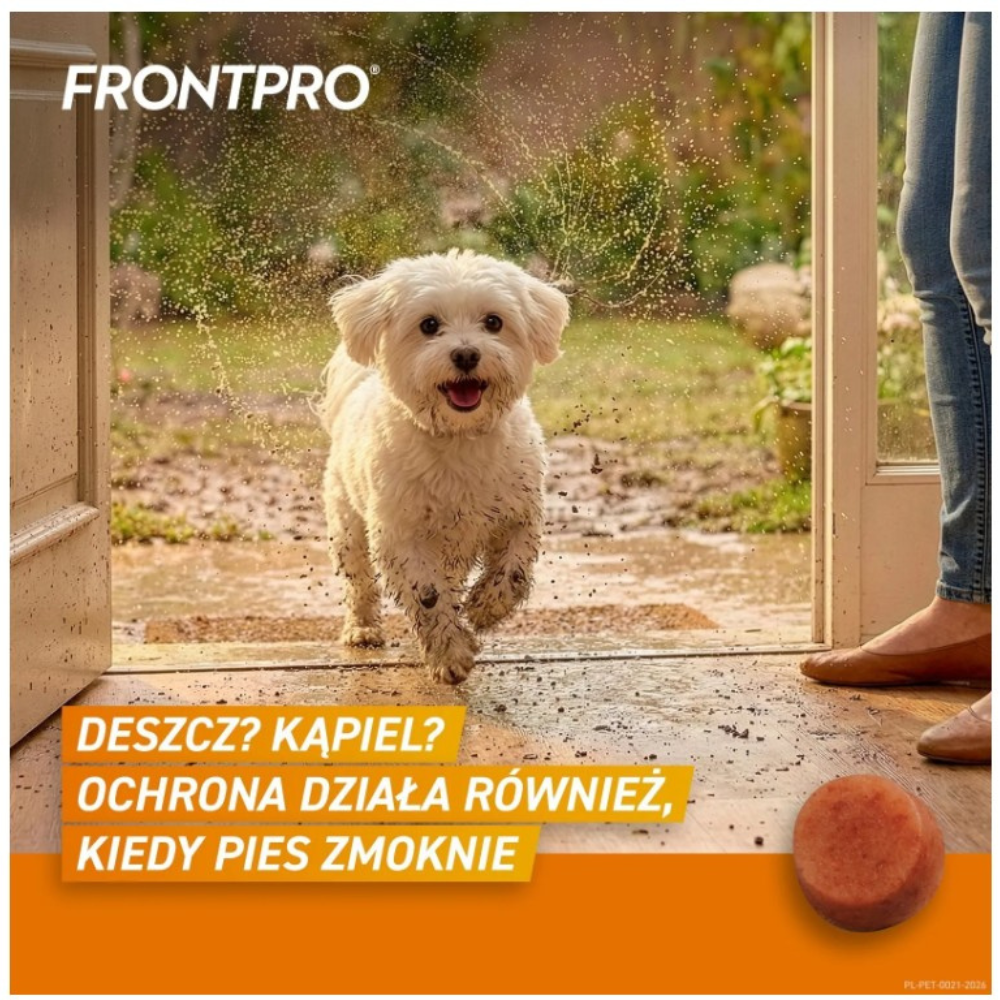 Frontpro tabletkich pchły i kleszcze dla małego psa