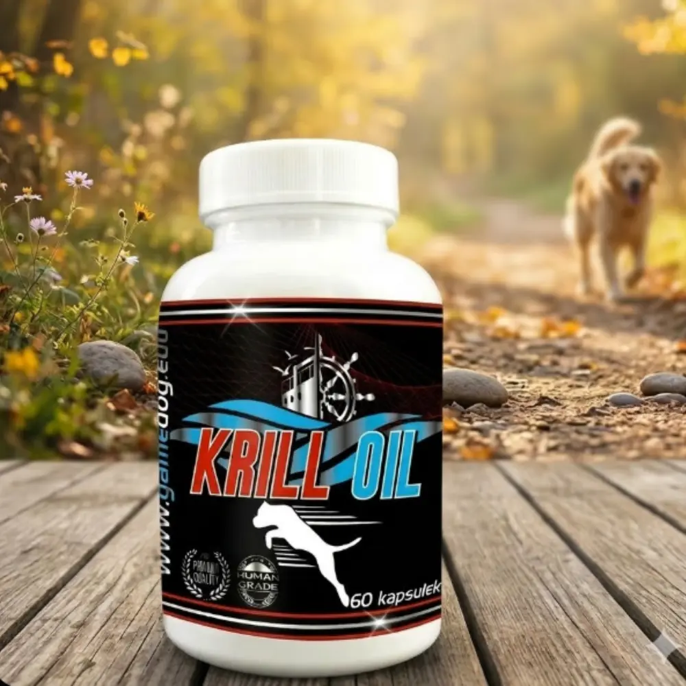 Game Dog Krill Oil 60 kapsułek – czysty olej z kryla antarktycznego dla psa
