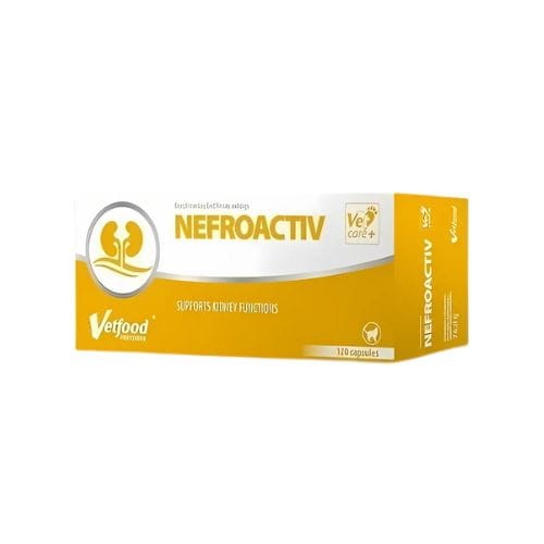Vetfood Nefroactiv 120 kaps. Wsparcie nerek i układu moczowego kota