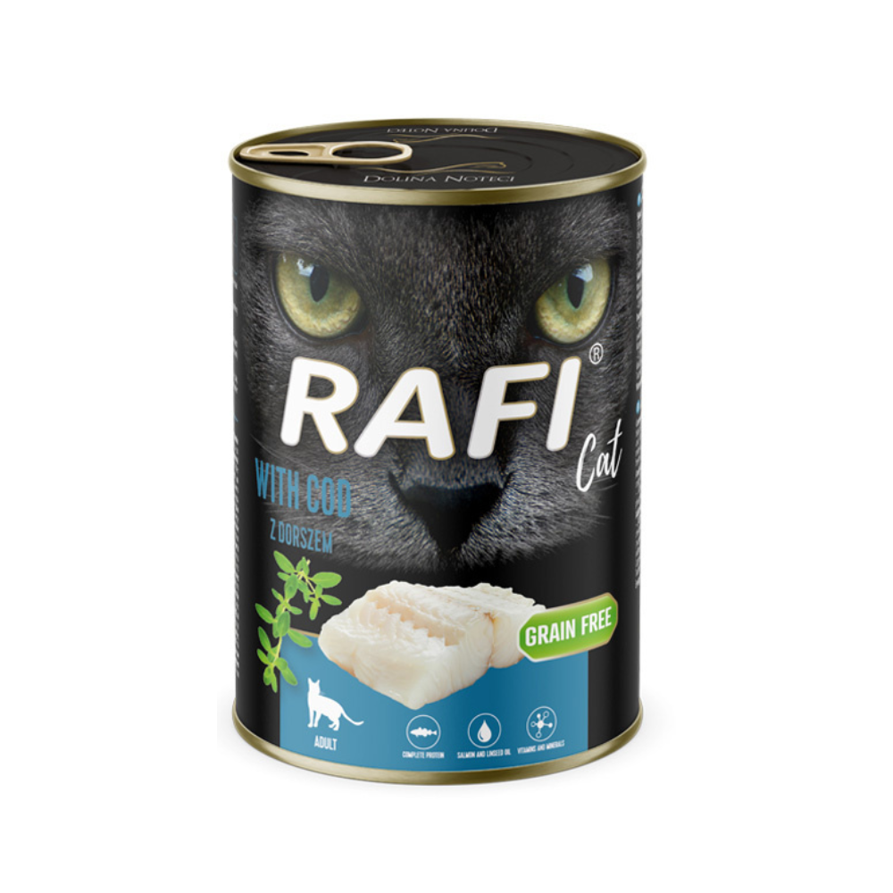 Rafi Mokra karma dla kota Rafi Cat Adult z dorszem