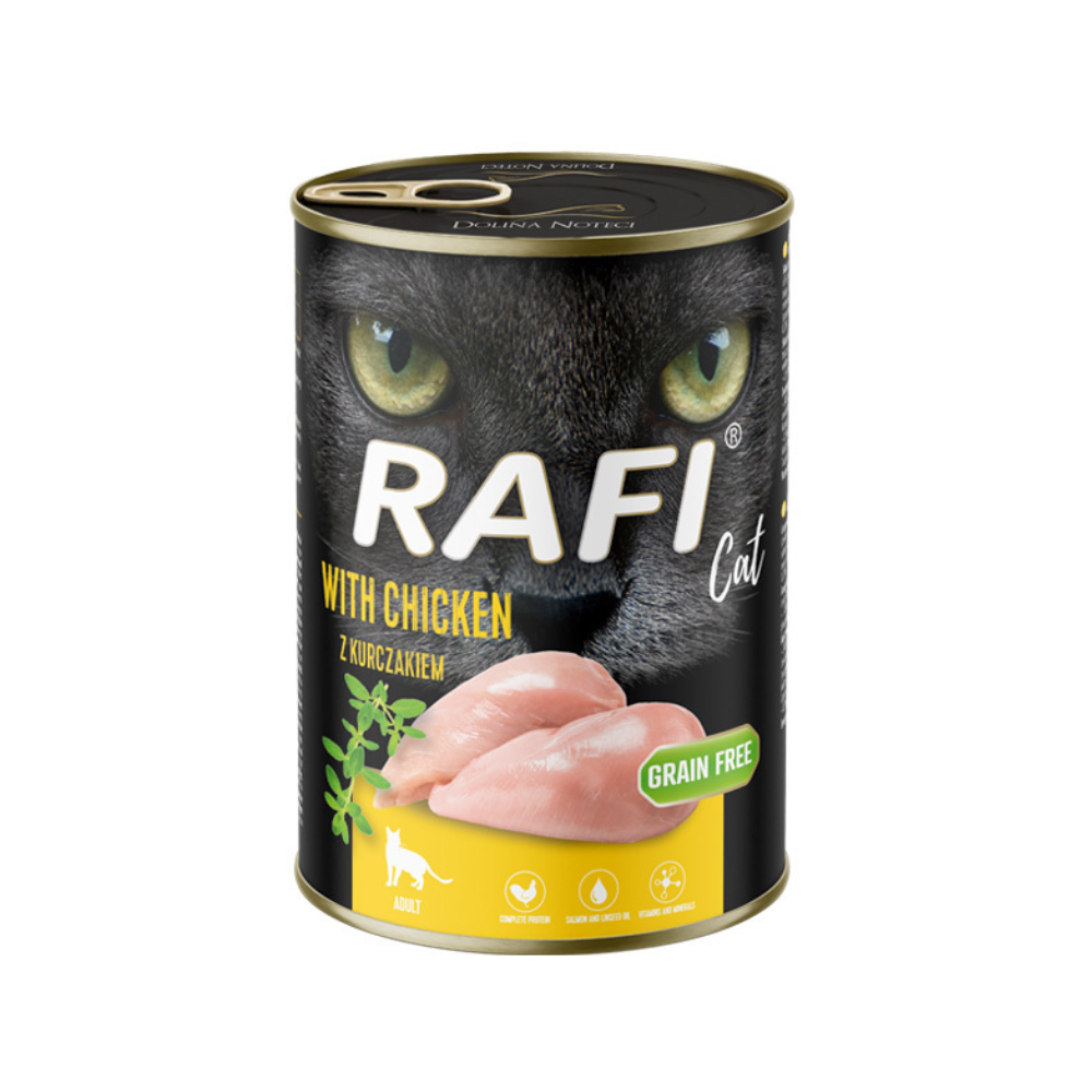 Rafi Mokra karma dla kota Rafi Cat Adult z kurczakiem 400 g
