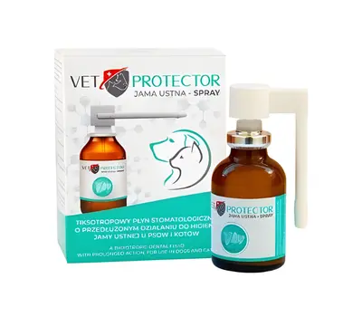 Vet Protector Jama ustna Spray 30ml na dziąsła dla psa i kota