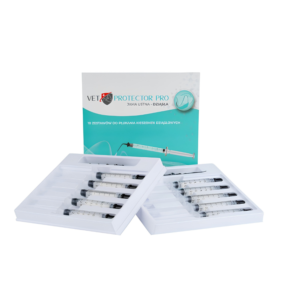VET PROTECTOR® PRO JAMA USTNA – DZIĄSŁA płyn do jamy ustnej psa i kota 10×3 ml