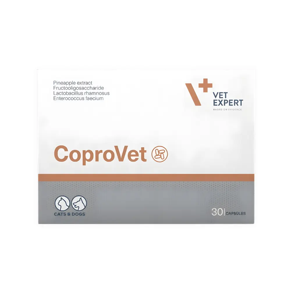 VetExpert Coprovet 30 kapsułek – profesjonalny preparat przeciw koprofagii dla psa i kota