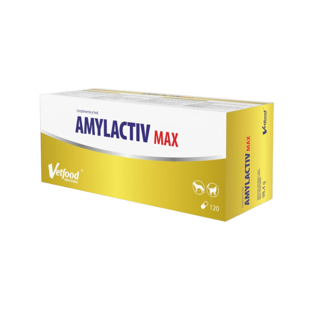Amylactiv Max Karma uzupełniająca dla psów i kotów - 120 kapsułek