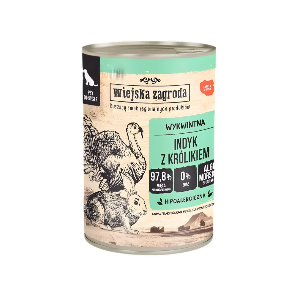 Wiejska zagroda indyk z krolikiem 400g