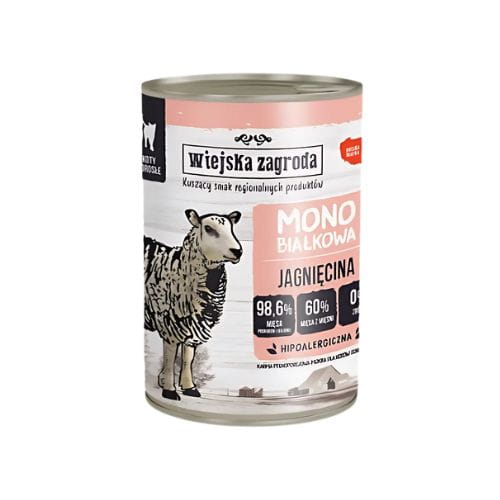 Wiejska Zagroda Monobiałkowa Jagnięcina 400g