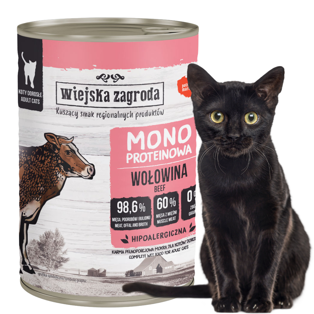 wiejska-zagroda-monobialkowa-wolowina-400g-mokra-karma-dla-kota